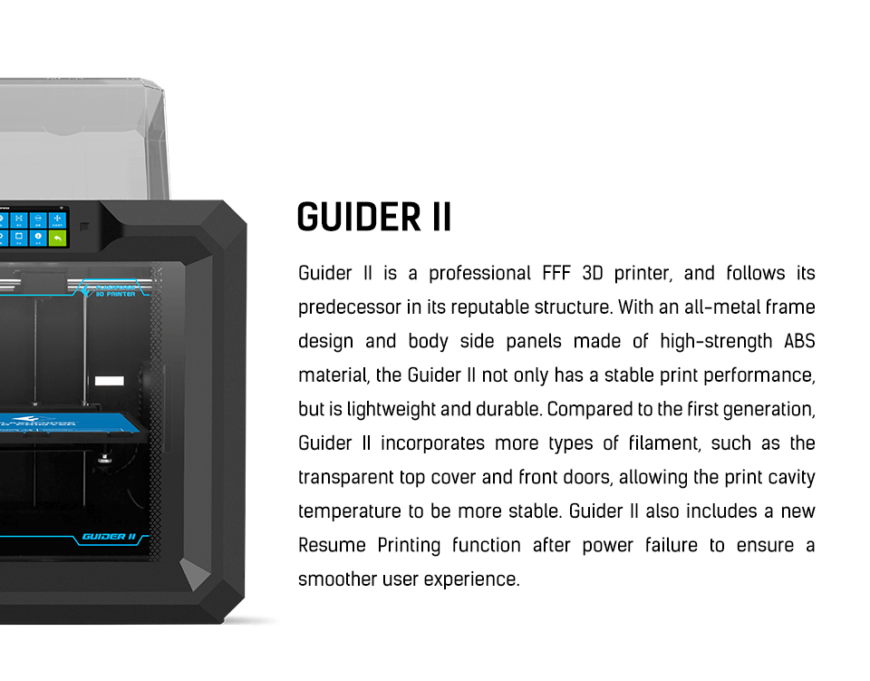 Buy FlashForge Guider 2 3D Printer | Exclusive FlashForge Distributor