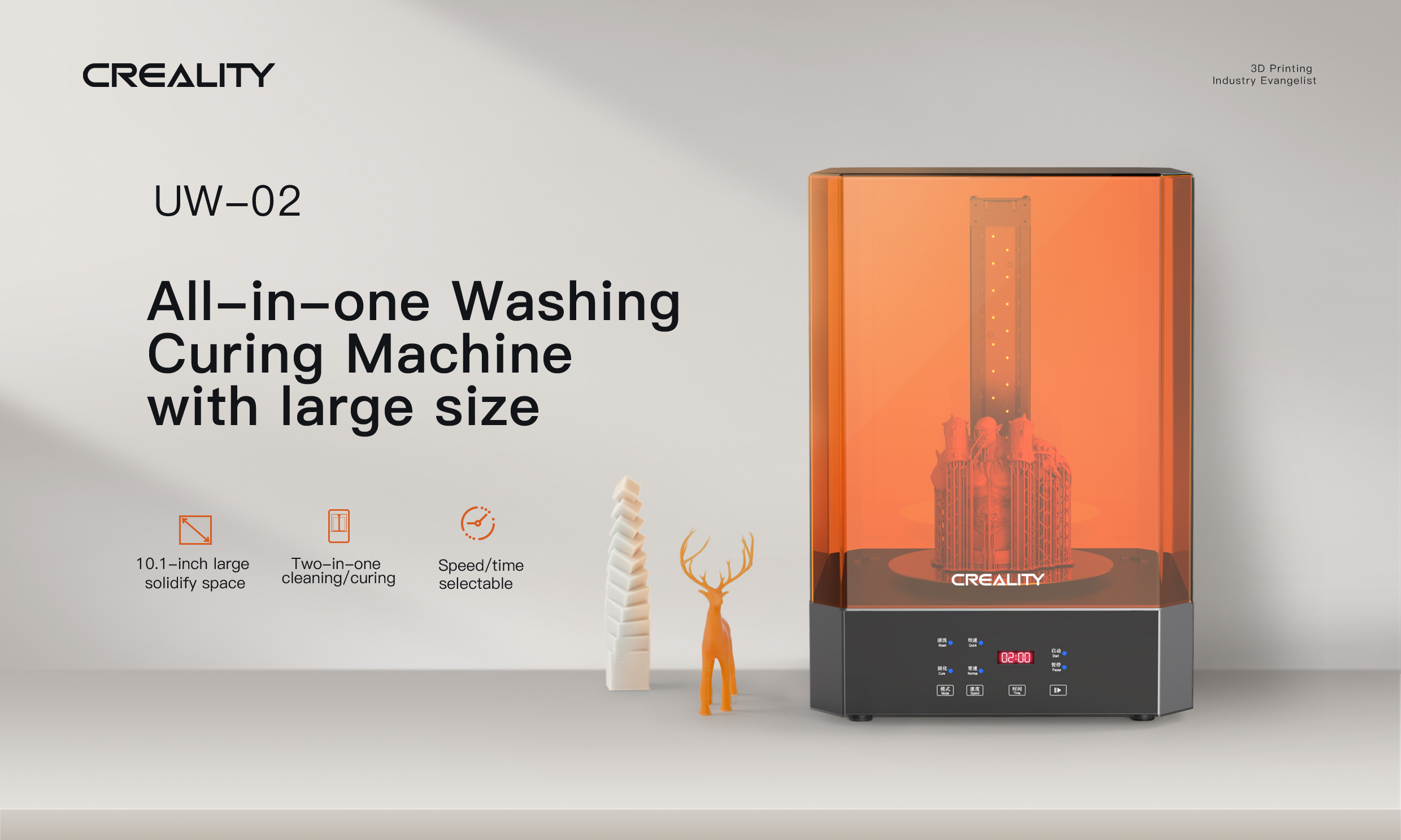 Creality3D UW-02 3D Printer Curing Machine - WOL 3D - 3D Printers