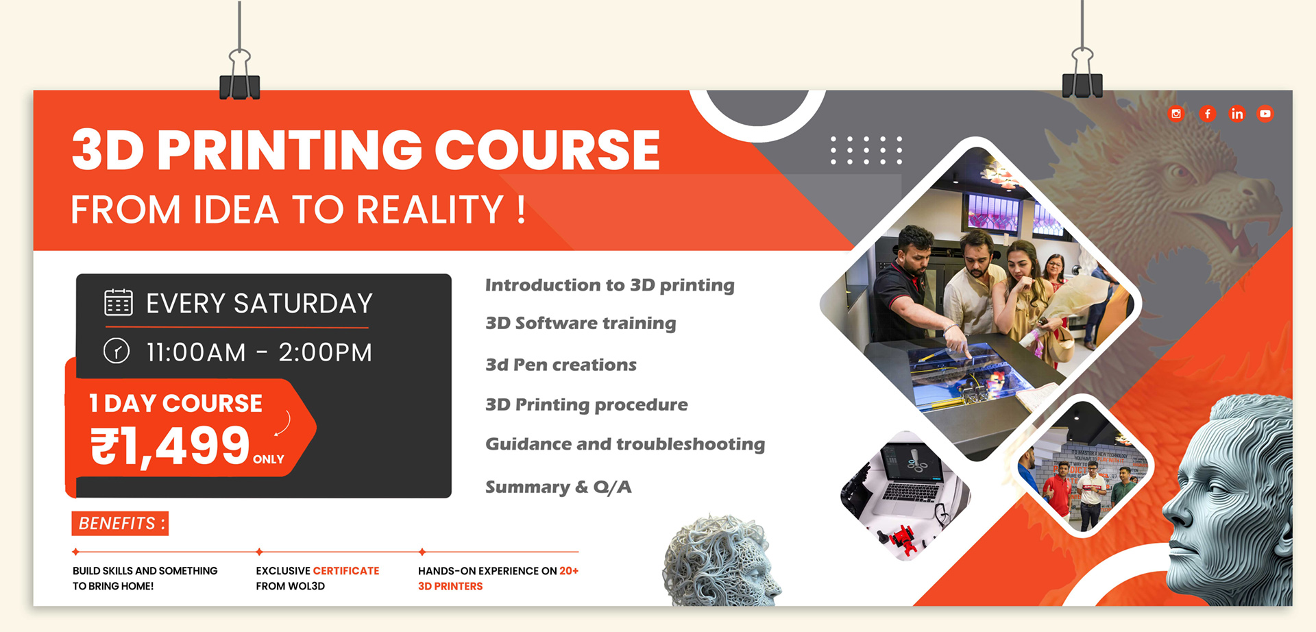 Tutorials or Training and Workshops - WOL 3D - 3D Printers